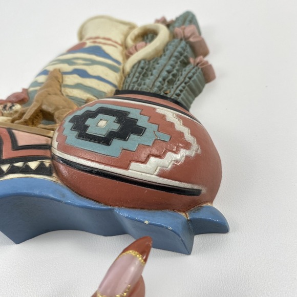 HOME INTERIORS SOUTHWESTERN LOOK PLAQUE WALL HANGING #3374 1B & 2b Desert Decor - Picture 10 of 13